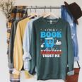 I'm a Book Character Costumes For Kids Storybook Raglan Sleeve Sweatshirt Heather Blue Lagoon