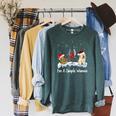 I'm Simple Woman Books Wine Golden Retriever Dog Lover Xmas Raglan Sleeve Sweatshirt Heather Blue Lagoon