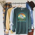 Introverted But Willing To Discuss Books Read a Book Raglan Sleeve Sweatshirt Heather Blue Lagoon