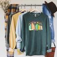 It's a Good Day To Read Book Outfit Raglan Sleeve Sweatshirt Heather Blue Lagoon