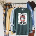 Just a Girl Who Loves Book Funny Librarian Writer Reader Raglan Sleeve Sweatshirt Heather Blue Lagoon Just a Girl Who Loves Book Funny Librarian Writer Reader Raglan Sleeve Sweatshirt Heather Blue Lagoon