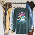 Just A Girl Who Loves Unicorns And Books Animal Reading Raglan Sleeve Sweatshirt Heather Blue Lagoon
