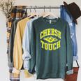 Kids DOAWK Cheese Touch Book Series Raglan Sleeve Sweatshirt Heather Blue Lagoon