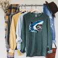Kids Shark With School Books Back To School Shark Lovers Raglan Sleeve Sweatshirt Heather Blue Lagoon Kids Shark With School Books Back To School Shark Lovers Raglan Sleeve Sweatshirt Heather Blue Lagoon