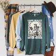 Leave Reality Enter Books Skeleton Reading Book Raglan Sleeve Sweatshirt Heather Blue Lagoon Leave Reality Enter Books Skeleton Reading Book Raglan Sleeve Sweatshirt Heather Blue Lagoon