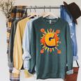 Letter G Initial Comic Book Vintage Matching Family Fun Raglan Sleeve Sweatshirt Heather Blue Lagoon