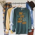 The Life Of A Book Girl Reader Aesthetic Graphic Raglan Sleeve Sweatshirt Heather Blue Lagoon The Life Of A Book Girl Reader Aesthetic Graphic Raglan Sleeve Sweatshirt Heather Blue Lagoon