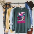 I Lift So I Can Carry More Books Bookworm Library Nerd Raglan Sleeve Sweatshirt Heather Blue Lagoon I Lift So I Can Carry More Books Bookworm Library Nerd Raglan Sleeve Sweatshirt Heather Blue Lagoon