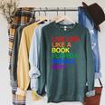 Live Like Book In Florida LGBTQ Rainbow LGBTQIA Pride Raglan Sleeve Sweatshirt Heather Blue Lagoon Live Like Book In Florida LGBTQ Rainbow LGBTQIA Pride Raglan Sleeve Sweatshirt Heather Blue Lagoon