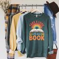 Take A Look It's In A Book Retro Reading Book Lover Raglan Sleeve Sweatshirt Heather Blue Lagoon Take A Look It's In A Book Retro Reading Book Lover Raglan Sleeve Sweatshirt Heather Blue Lagoon