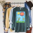 The Lorax Book Cover Performance Raglan Sleeve Sweatshirt Heather Blue Lagoon The Lorax Book Cover Performance Raglan Sleeve Sweatshirt Heather Blue Lagoon