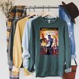 Marvel Comixology Avengers War Of Vampires Comic Book Cover Raglan Sleeve Sweatshirt Heather Blue Lagoon