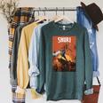 Marvel Comixology Shuri And Iron Man Comic Book Cover Raglan Sleeve Sweatshirt Heather Blue Lagoon