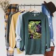 Marvel Comixology Squirrel-Girl And Kang Comic Book Cover Raglan Sleeve Sweatshirt Heather Blue Lagoon Marvel Comixology Squirrel-Girl And Kang Comic Book Cover Raglan Sleeve Sweatshirt Heather Blue Lagoon