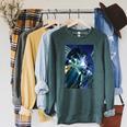 Marvel Comixology X-Men Sentinels Comic Book Cover Raglan Sleeve Sweatshirt Heather Blue Lagoon