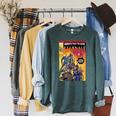 Marvel Eternals Group Shot Comic Book Cover Raglan Sleeve Sweatshirt Heather Blue Lagoon