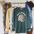 Merry Bookmas Christmas Tree Avid Reader Book Lover Xmas Raglan Sleeve Sweatshirt Heather Blue Lagoon