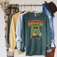 Mr Potato Head Halloween Frankenspud Retro Comic Book Cover Raglan Sleeve Sweatshirt Heather Blue Lagoon Mr Potato Head Halloween Frankenspud Retro Comic Book Cover Raglan Sleeve Sweatshirt Heather Blue Lagoon