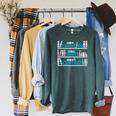 I Have No Shelf Control Readers And Book Lovers Raglan Sleeve Sweatshirt Heather Blue Lagoon