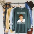 The Office Book Face Jim Raglan Sleeve Sweatshirt Heather Blue Lagoon