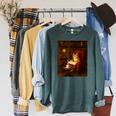 Orange Cat Book Lovers Cozy Bookish Librarian Raglan Sleeve Sweatshirt Heather Blue Lagoon Orange Cat Book Lovers Cozy Bookish Librarian Raglan Sleeve Sweatshirt Heather Blue Lagoon