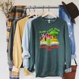 Plant A Seed Read Summer Reading 2026 Kids Library Book Farm Raglan Sleeve Sweatshirt Heather Blue Lagoon