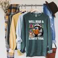 Well Read & Slightly Feral Raccoon Book Lover Graphic Raglan Sleeve Sweatshirt Heather Blue Lagoon Well Read & Slightly Feral Raccoon Book Lover Graphic Raglan Sleeve Sweatshirt Heather Blue Lagoon