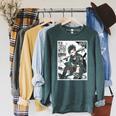 Read Books Fight Fascists Punk Girl Raglan Sleeve Sweatshirt Heather Blue Lagoon