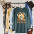 Read Books Be Kind Stay Weird Skeleton Reading Goth Bookish Raglan Sleeve Sweatshirt Heather Blue Lagoon Read Books Be Kind Stay Weird Skeleton Reading Goth Bookish Raglan Sleeve Sweatshirt Heather Blue Lagoon