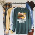 Read S'More Books Camping Themed Literacy Night Raglan Sleeve Sweatshirt Heather Blue Lagoon