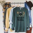 Well Read Trash Panda Book Lover Raccoon Raglan Sleeve Sweatshirt Heather Blue Lagoon