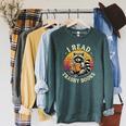 I Read Trashy Books Raccoon Raglan Sleeve Sweatshirt Heather Blue Lagoon