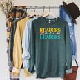 Readers Are Leaders Books Librarian Library Book Lover Raglan Sleeve Sweatshirt Heather Blue Lagoon Readers Are Leaders Books Librarian Library Book Lover Raglan Sleeve Sweatshirt Heather Blue Lagoon