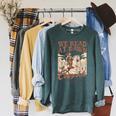 Reading Book Club Western Life We Read At Dawn Cowgirls Raglan Sleeve Sweatshirt Heather Blue Lagoon