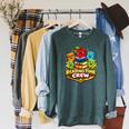 Reading Crew Teacher Literacy Classroom Book Raglan Sleeve Sweatshirt Heather Blue Lagoon