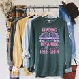 Reading Is Dreaming With Your Eyes Open Cute Quote Books Premium Tri-Blend Raglan Sleeve Sweatshirt Heather Blue Lagoon