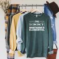 Reading Is Elemental Book Lover Raglan Sleeve Sweatshirt Heather Blue Lagoon