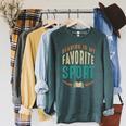 Reading Is My Favorite Sport Book Lover Reading Teacher For Men Women Kids Raglan Sleeve Sweatshirt Heather Blue Lagoon