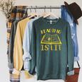 Reading Is Lit Book Reading Literary Pun Joke Premium Tri-Blend Raglan Sleeve Sweatshirt Heather Blue Lagoon