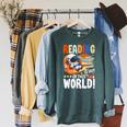 Reading Space Exploration Book Astronomy Lover Bookworm Raglan Sleeve Sweatshirt Heather Blue Lagoon Reading Space Exploration Book Astronomy Lover Bookworm Raglan Sleeve Sweatshirt Heather Blue Lagoon