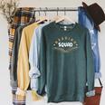 Reading Squad Book Lover And Reading Teacher Men Women Raglan Sleeve Sweatshirt Heather Blue Lagoon
