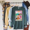 Romance Novels Really Good Stories Tarot Card Book Lover Raglan Sleeve Sweatshirt Heather Blue Lagoon
