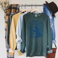 Sorry I'm Booked Cat Reading Book Boho Flowers Vintage Raglan Sleeve Sweatshirt Heather Blue Lagoon
