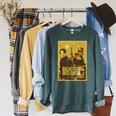Star Wars The Book Of Boba Fett Fennec Outlaws Poster Raglan Sleeve Sweatshirt Heather Blue Lagoon