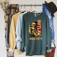 Star Wars The Book Of Boba Fett Outlaw Color Pop Raglan Sleeve Sweatshirt Heather Blue Lagoon Star Wars The Book Of Boba Fett Outlaw Color Pop Raglan Sleeve Sweatshirt Heather Blue Lagoon