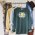 I Teach Super Heroes Comic Book Hero Pre-K Teacher Raglan Sleeve Sweatshirt Heather Blue Lagoon