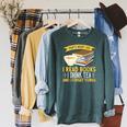 That’s What I Do Read Books I Drink Tea And I Forget Things Raglan Sleeve Sweatshirt Heather Blue Lagoon