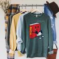 Trendy Graphic Math Book Gamer Homework Break Raglan Sleeve Sweatshirt Heather Blue Lagoon