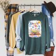 Unearth a Story Summer Reading 2026 Wildflower Book Library Raglan Sleeve Sweatshirt Heather Blue Lagoon Unearth a Story Summer Reading 2026 Wildflower Book Library Raglan Sleeve Sweatshirt Heather Blue Lagoon