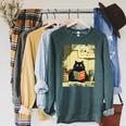 Vintage Japanese Cat Book Lovers Librarian Cat Dad Teacher Raglan Sleeve Sweatshirt Heather Blue Lagoon Vintage Japanese Cat Book Lovers Librarian Cat Dad Teacher Raglan Sleeve Sweatshirt Heather Blue Lagoon